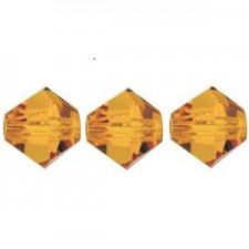 Preciosa MC Bicone 3mm beads Topaz 10070